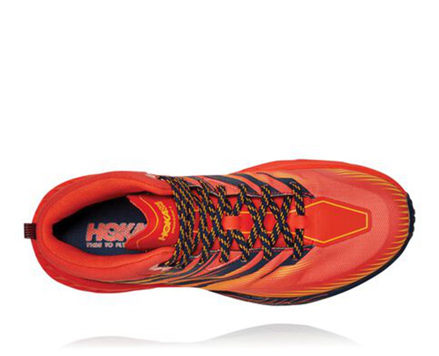 Zapatillas Trail Hoka One One Hombre - Speedgoat Mid Gore-Tex 2 - Rojas - AWZ048237